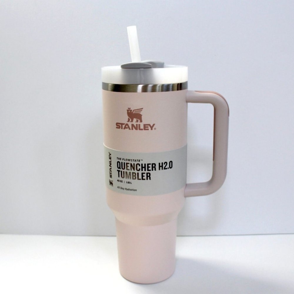 Stanley The Flowstate Quencher H2.0 Stainless Steel Tumbler 40 oz Rose - Picture 1 of 4